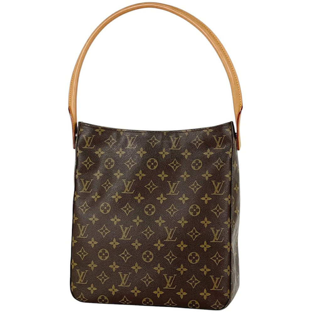 Louis Vuitton Looping Shoulder Bag Hobo Monogram Brown